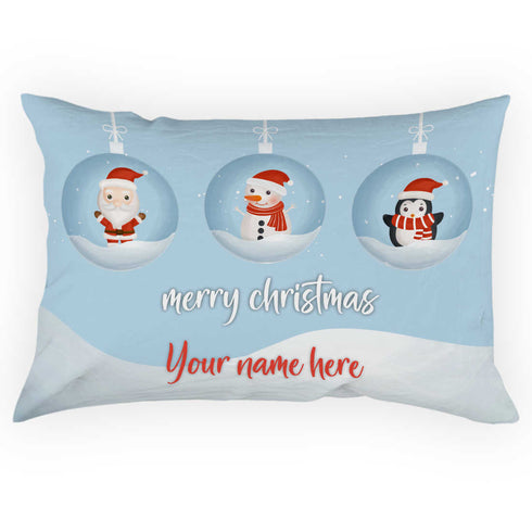 Personalized Merry Christmas Pillow - Uncommongifts.in